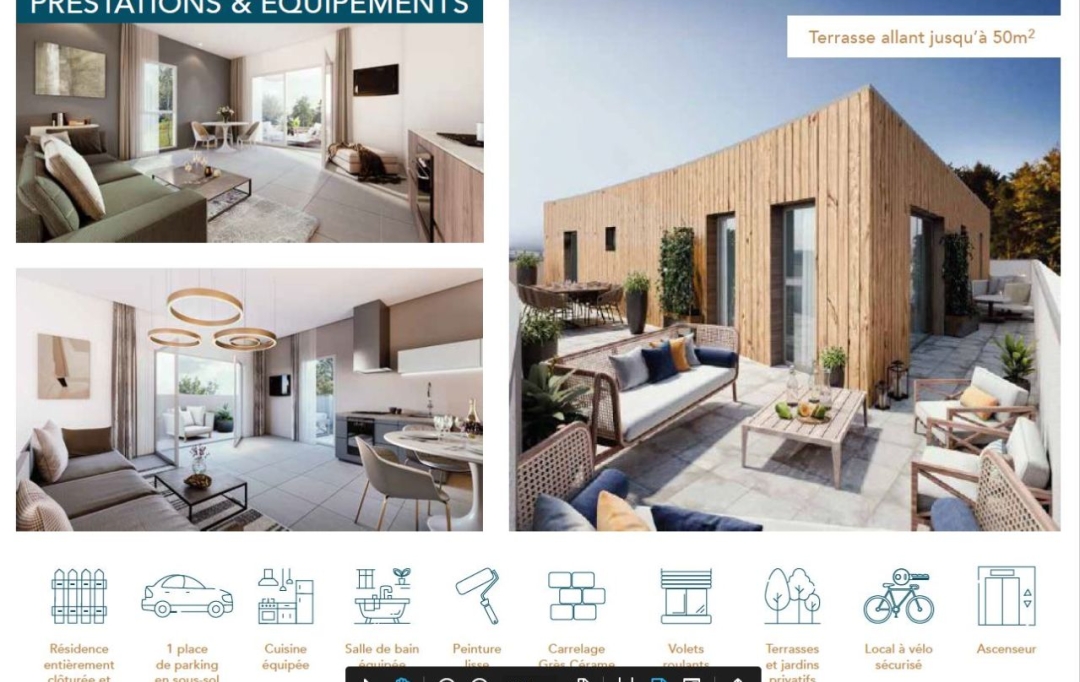 Annonces VAUNAGE : Appartement | NIMES (30900) | 57 m2 | 220 000 &euro; 